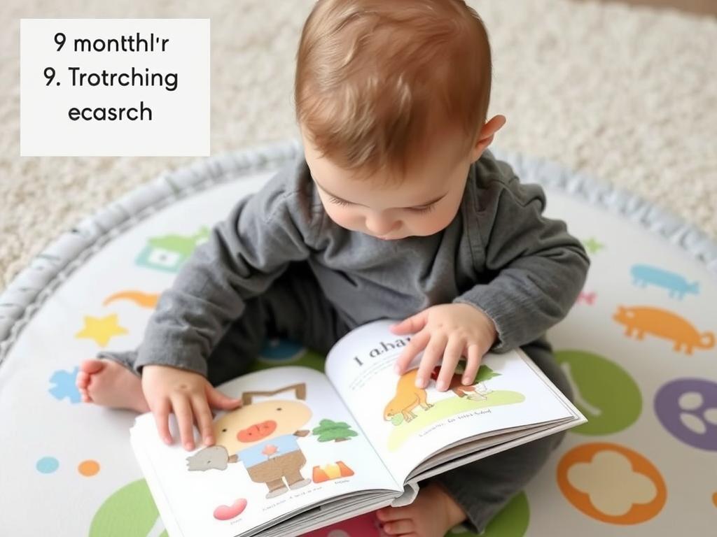 Niemowlę dotykające i eksplorujące książkę sensoryczną